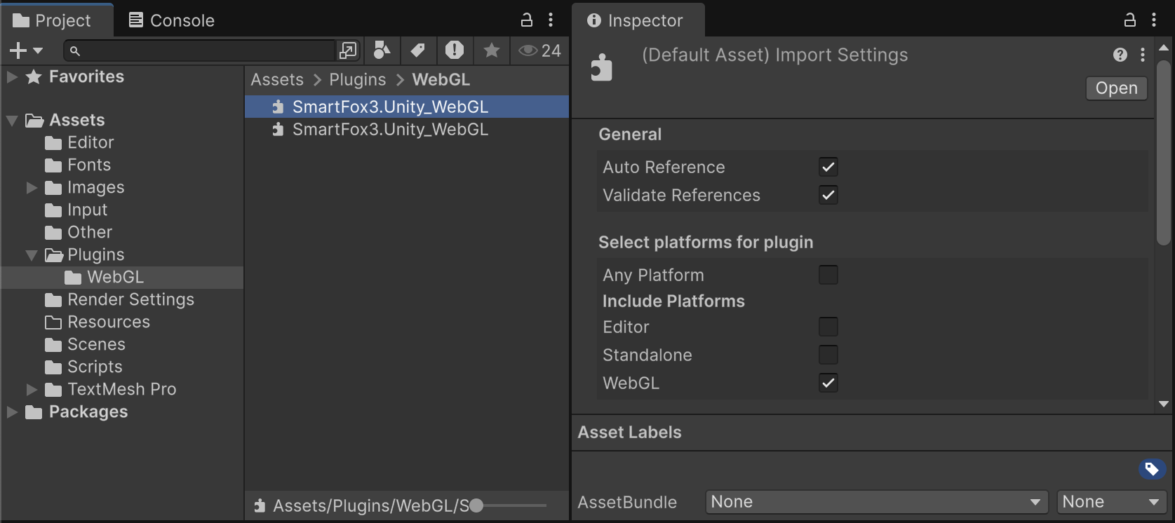 Unity inspector