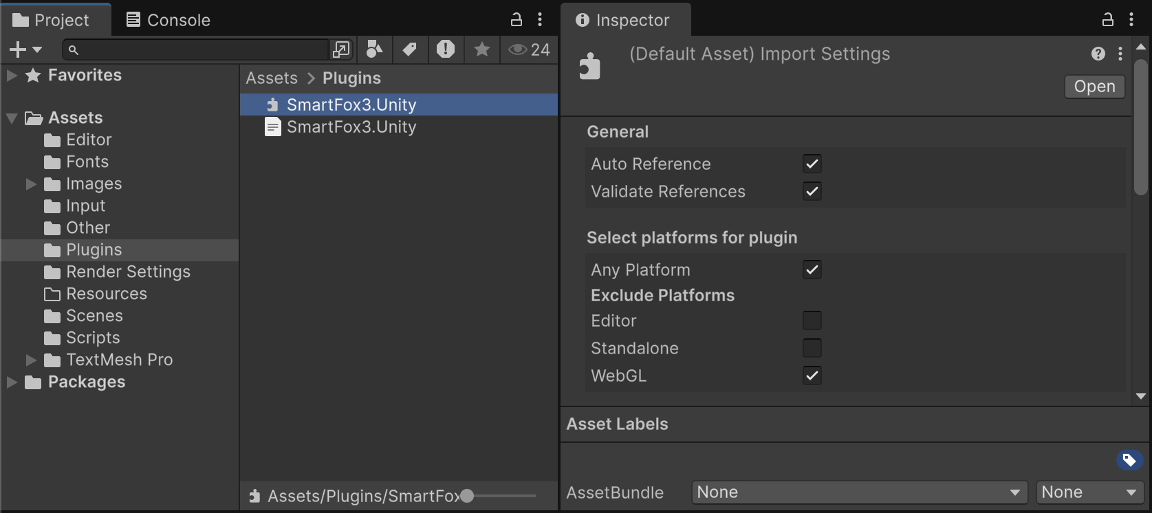 Unity inspector